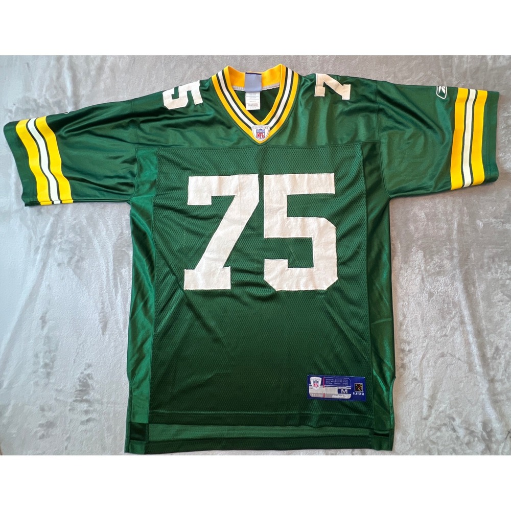 Reebok Football Jersey Mens Medium Green NFL Packers 75